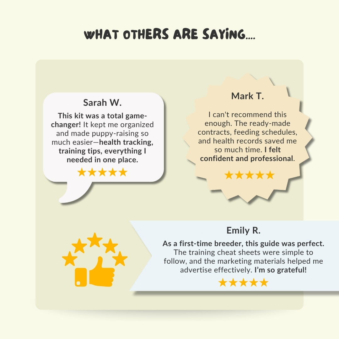 The Ultimate Puppy Breeder Starter Kit – 180+ Printable Templates & Training Tools for Dog Breeders