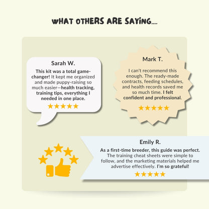 The Ultimate Puppy Breeder Starter Kit – 180+ Printable Templates & Training Tools for Dog Breeders