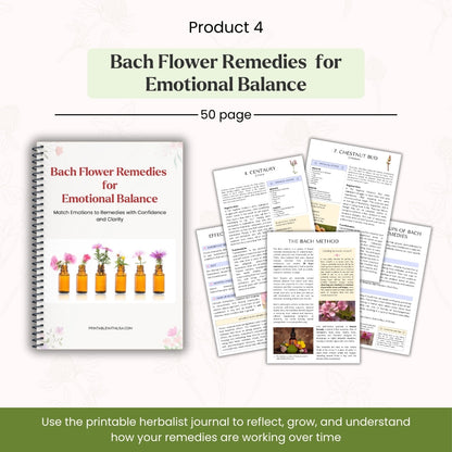 Holistic Herbal Healing & Natural Wellness Bundle - Herbs, Oils & Emotional Support