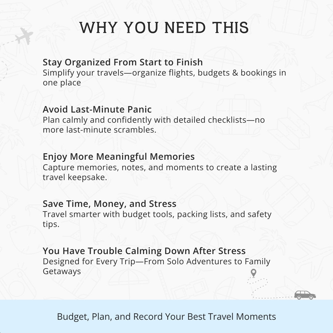 The Ultimate Travel Planner & Journal – Stress-Free Travel Planning & Memory Keeping in One