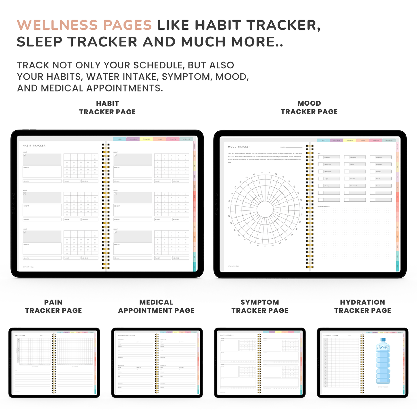 Digital Planner, Goodnotes Planner, iPad Planner, Notability Planner, Dated Digital Planner, 2023 2024 Undated Planner