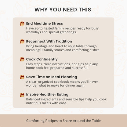 The Ultimate Recipe Book Template – Create Your Family Cookbook with Love