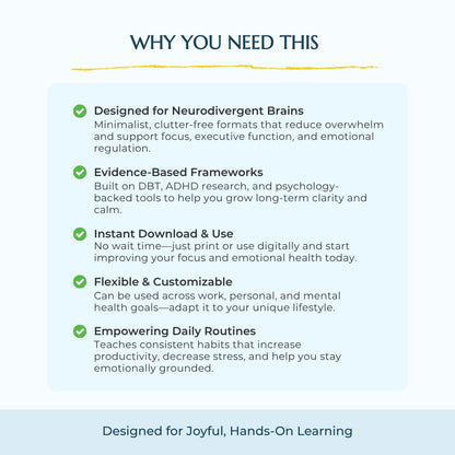 Focus & Emotional Clarity Bundle – Plan, Regulate & Thrive