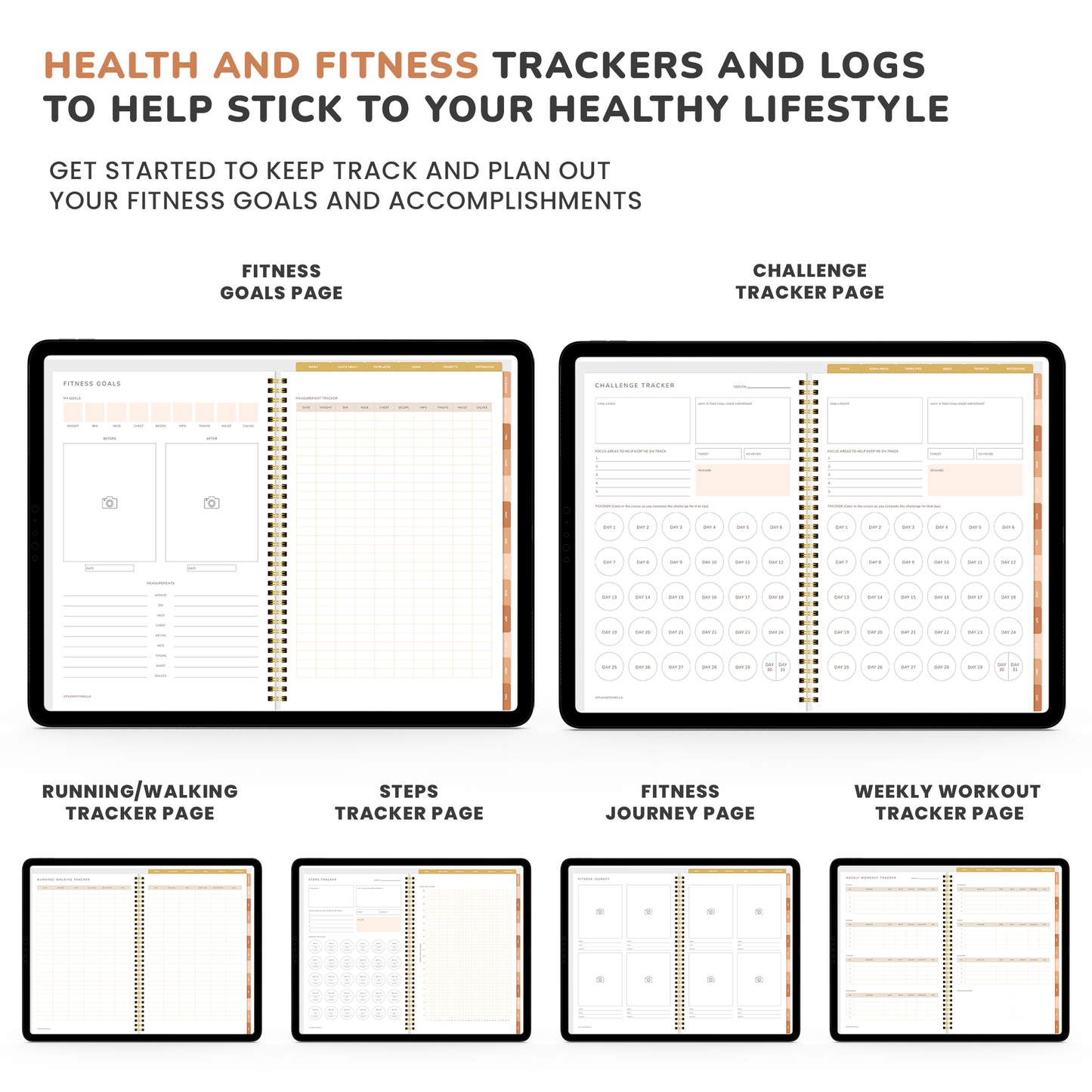 Digital Planner, Goodnotes Planner, iPad Planner, Notability Planner, Dated Digital Planner, 2023 2024 Undated Planner - BOHO THEME PLANNER