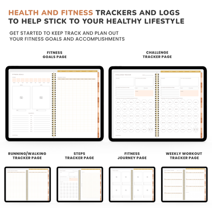 Digital Planner, Goodnotes Planner, iPad Planner, Notability Planner, Dated Digital Planner, 2023 2024 Undated Planner - BOHO THEME PLANNER