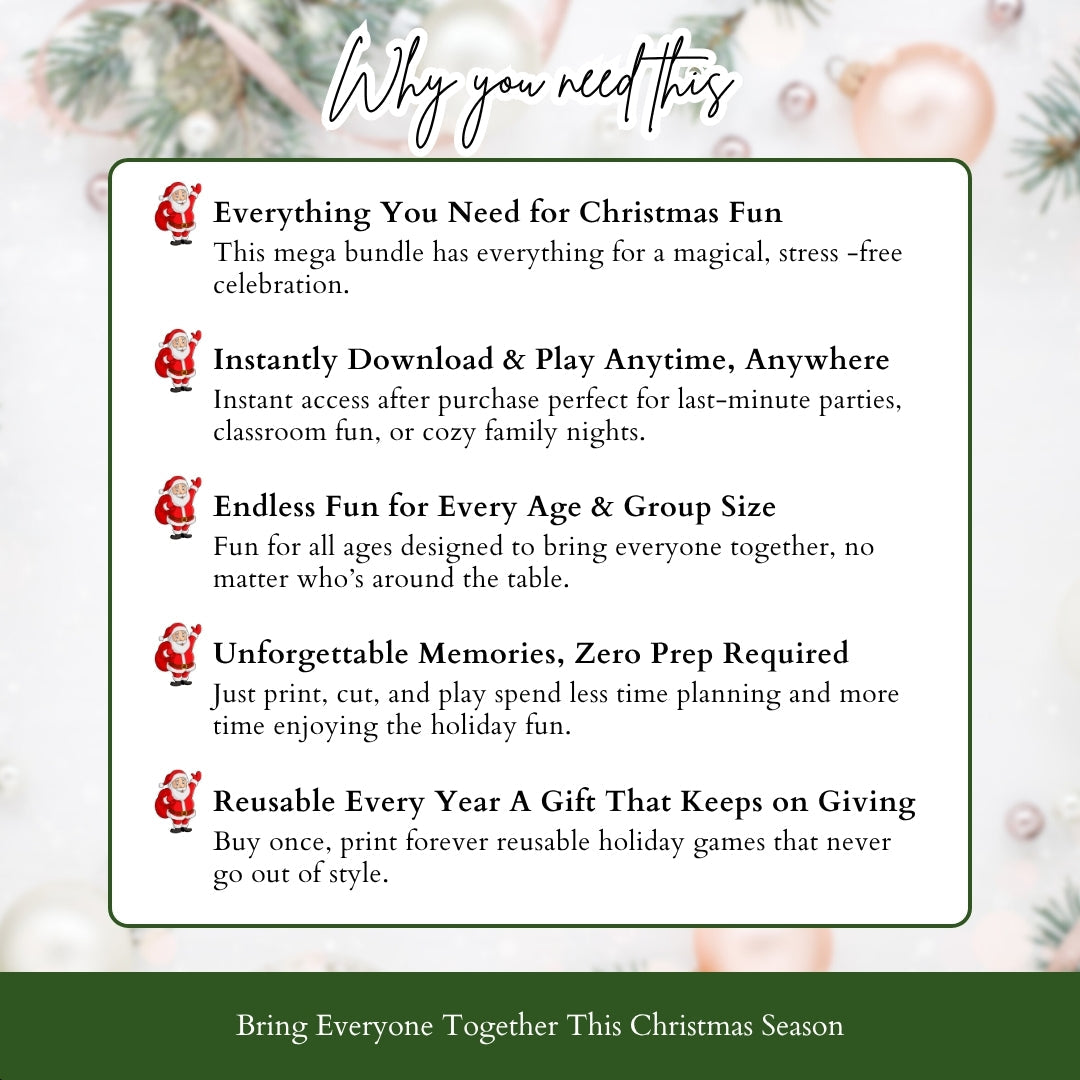 The Ultimate Christmas Game Mega Bundle – 65+ Magical Games for Unforgettable Holiday Fun