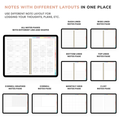 Digital Planner, Goodnotes Planner, iPad Planner, Notability Planner, Dated Digital Planner, 2023 2024 Undated Planner