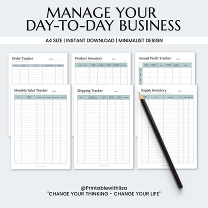 2025 Business Planner Printable BUNDLE, Small Business Planner, Business Planner