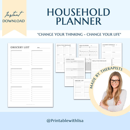 Ultimate ADHD Planner Bundle, ADHD Journal, ADHD Productivity Planner, ADHD Life Planner, Printable ADHD Planner