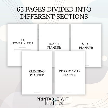 Household Binder Printable, Home Management Planner