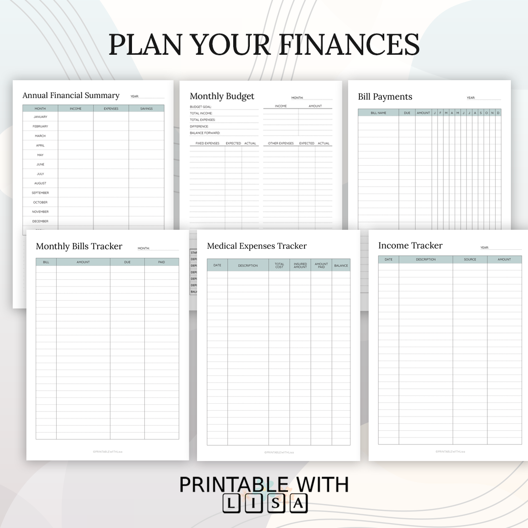 Household Binder Printable, Home Management Planner