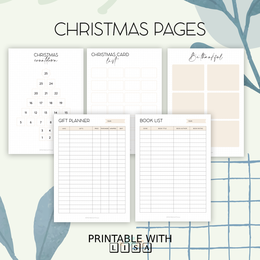 Bullet Journal Mega Bundle | 110+ Aesthetic Pages | Goal, Habit, Mood & Weekly Layouts