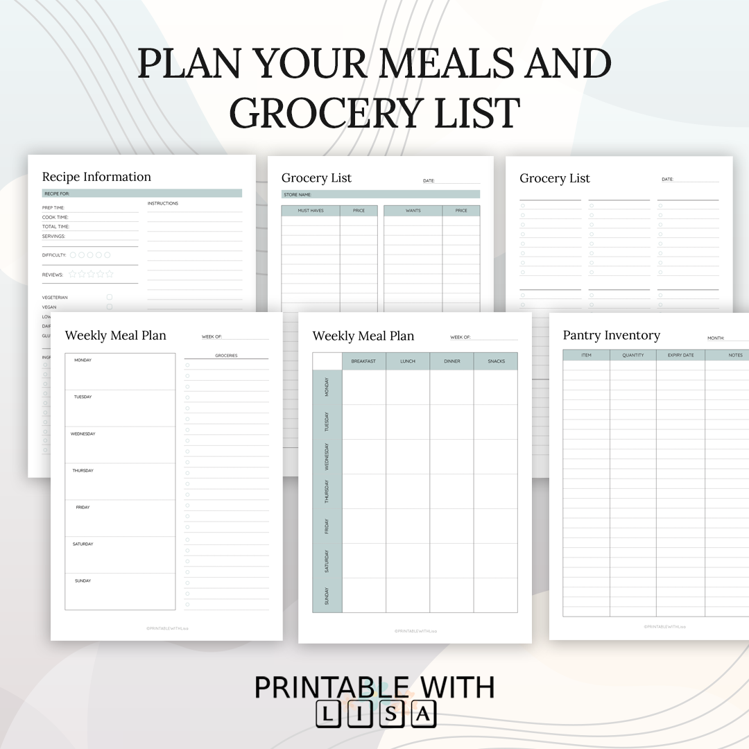 Household Binder Printable, Home Management Planner